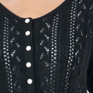 Sweater Crop Relaxed Tejido