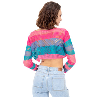 SWEATER CROPPED TEJIDO PARA DAMA FOREVER 21