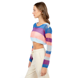 SWEATER CROPPED TEJIDO PARA DAMA FOREVER 21