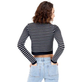 SWEATER LIGERO CON RAYAS PARA MUJER FOREVER 21