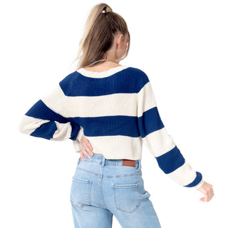 SWEATER PARA MUJER KNIT WITH STRIPES FOREVER 21