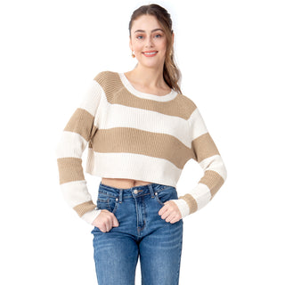 SWEATER PARA MUJER KNIT WITH STRIPES FOREVER 21