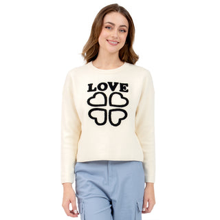 SWEATER PARA MUJER PRINTED LOVE DESIGN FOREVER 21