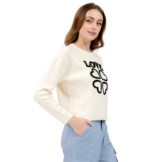 SWEATER PARA MUJER PRINTED LOVE DESIGN FOREVER 21