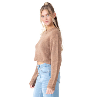 SWEATER PARA MUJER CROPPED ROUND NECK BASIC FOREVER 21