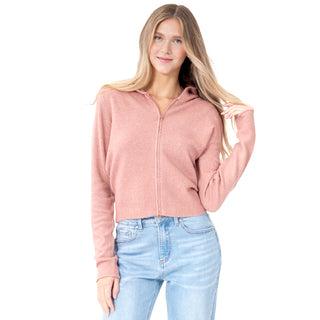 SWEATER PARA MUJER KNIT WITH ZIPPER AT FRONT FOREVER 21