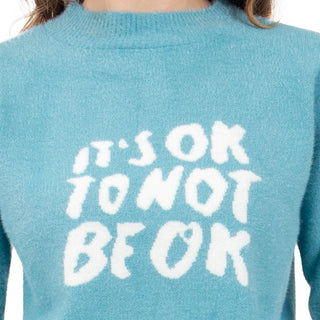 SWEATER PARA MUJER FASHION PRINTED IT´S OK TO NOT BE OK FOREVER 21