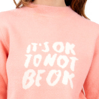 SWEATER PARA MUJER FASHION PRINTED IT´S OK TO NOT BE OK FOREVER 21