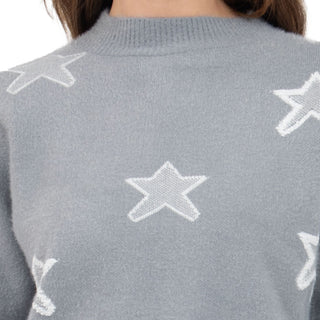 SWEATER PARA MUJER FASHION WITH PRINTED STARS FOREVER 21