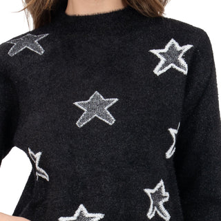 SWEATER PARA MUJER FASHION WITH PRINTED STARS FOREVER 21