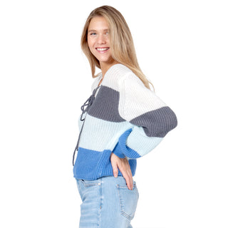 SWEATER PARA MUJER KNIT FASHION OVERSIZE WITH STRIPES FOREVER 21