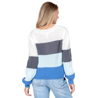 SWEATER PARA MUJER KNIT FASHION OVERSIZE WITH STRIPES FOREVER 21