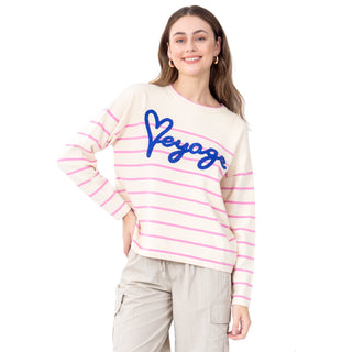 SWEATER PARA MUJER FASHION KNIT EMBRODEIRY VOYAGE FOREVER 21