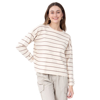 SWEATER PARA MUJER FASHION KNIT WITH BASIC STRIPES FOREVER 21