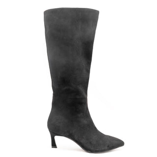 Botas Altas con Tacón Tipo Gamuza