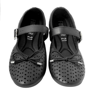 Zapatos Flats Calados con Moño y Correa