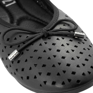 Zapatos Flats Calados con Moño y Correa