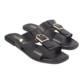 Sandalias Planas con Hebilla