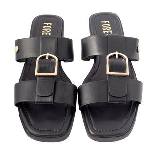 Sandalias Planas con Hebilla