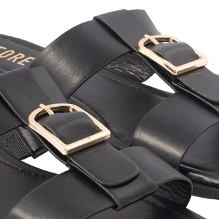 Sandalias Planas con Hebilla