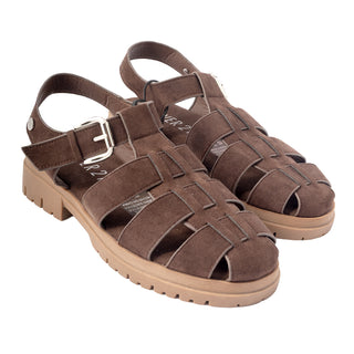 Sandalias Tipo Pescador con Hebilla y Suela Track