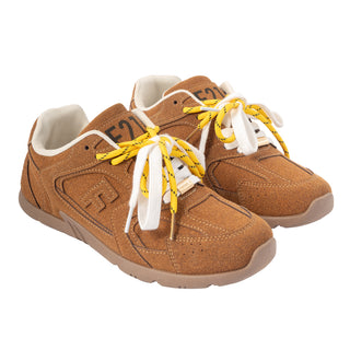Tenis con Agujetas Bicolor y Paneles en Relieve