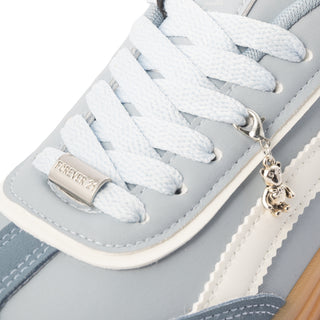 Tenis de Plataforma con Paneles Curvos y Dije