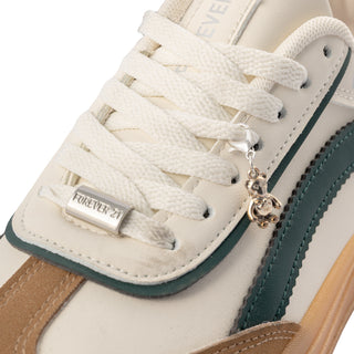 Tenis de Plataforma con Paneles Curvos y Dije