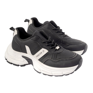 Tenis Chunky con Suela Alta y Logo Lateral