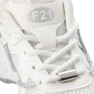 Tenis de Malla con Agujetas Brillantes y Suela Chunky