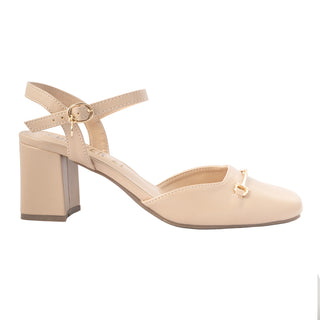 Zapatos de Tacón con Pulsera y Herraje Frontal
