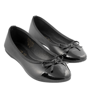 Flats con Punta Contrastante y Moño