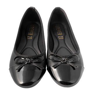 Flats con Punta Contrastante y Moño