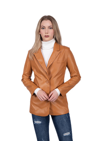 BLAZER PARA MUJER PU FOREVER 21