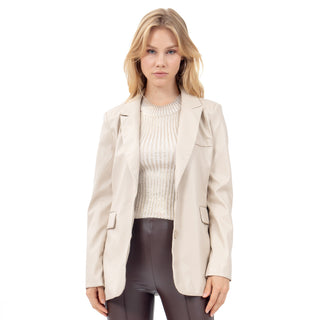 BLAZER PARA MUJER PU FOREVER 21