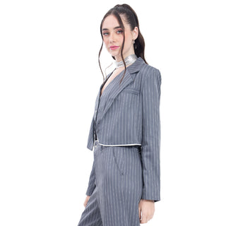 SACO PARA MUJER FANCY STRIPES BLAZER FOREVER 21