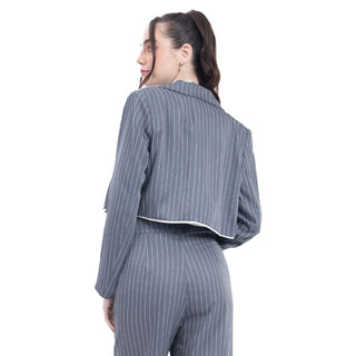 SACO PARA MUJER FANCY STRIPES BLAZER FOREVER 21