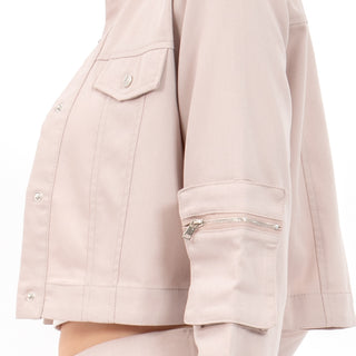 SACO PARA MUJER FASHION BLAZER WITH BAGS FOREVER 21