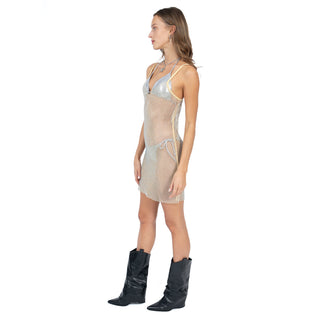 Vestido Slim Mini de Malla