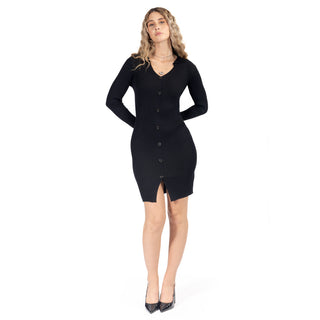 Vestido Tejido Slim fit con Botones