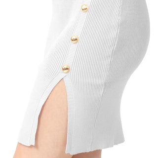 VESTIDO PARA MUJER FANCY DRESS KNIT WITH BUTTONS FOREVER 21