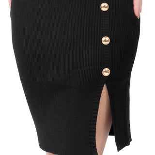 VESTIDO PARA MUJER FANCY DRESS KNIT WITH BUTTONS FOREVER 21