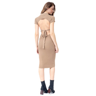 VESTIDO PARA MUJER KNIT LONGDRESS WITH BUTTONS FOREVER 21