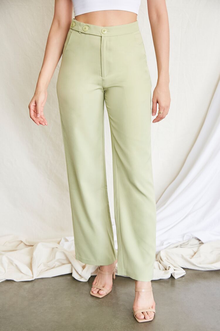 PANTALÓN DE VESTIR COLOR BEIGE – Forever 21