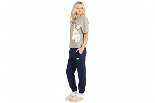 Pantalón jogger azul marino vista 3