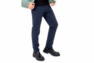 Pantalón slim fit azul marino vista 2