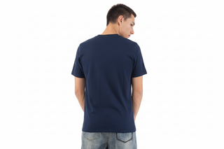 Playera box fit azul marino vista 3