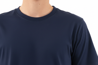 Playera box fit azul marino vista 4