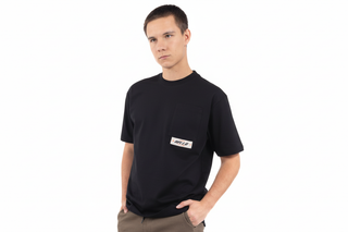 Playera box fit negra vista 2