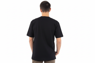 Playera box fit negra vista 3